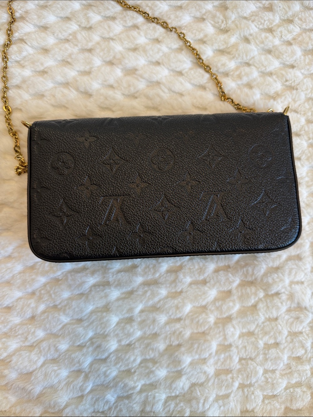 Louis Vuitton Pochette Félicie Monogram Empreinte Leather-Authentic-EUC - Picture 5 of 15